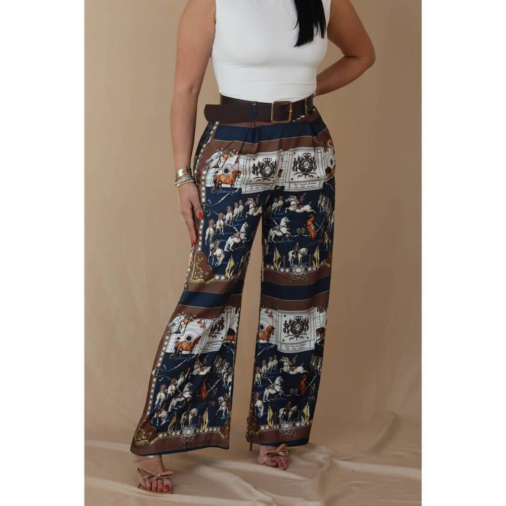 NEW I TOO quinn pants in blue multi